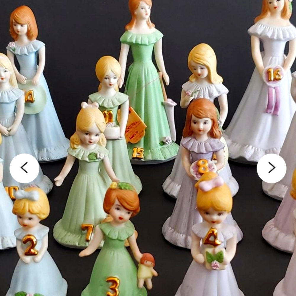 Enesco Growing Up Birthday dolls